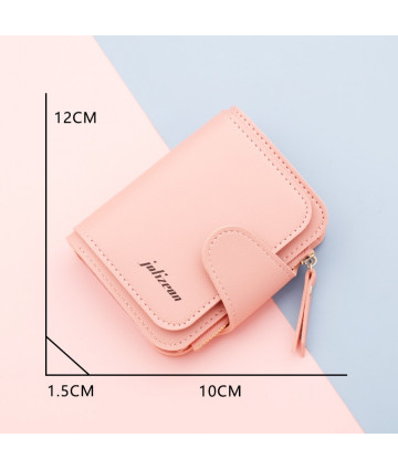 Frauen Geldbörse Schwarz / blau / rosa Kurze weibliche Geldbörse Mode Kreditkarteninhaber Brieftasche Fall PU Leder Münze Geldbö